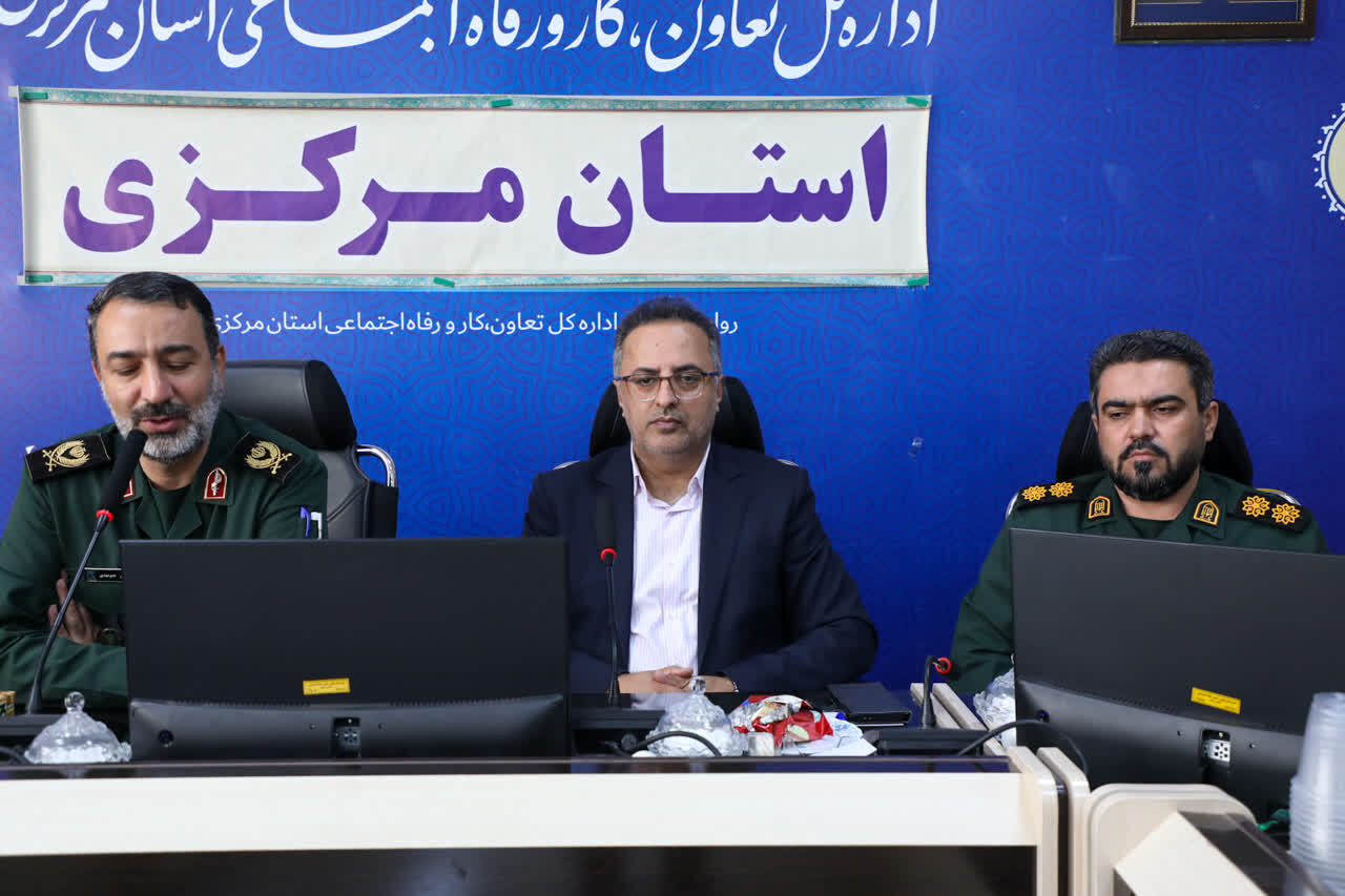 فرمانده سپاه روح‌الله:جامعه کار وتولید ستون تاب‌آوری اقتصادی استان مرکزی در شرایط جنگی است