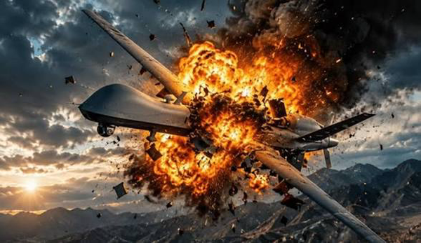 منهدم شدن پنجاه و چهارمین فروند MQ-9 آمریکا در تنگه هرمز