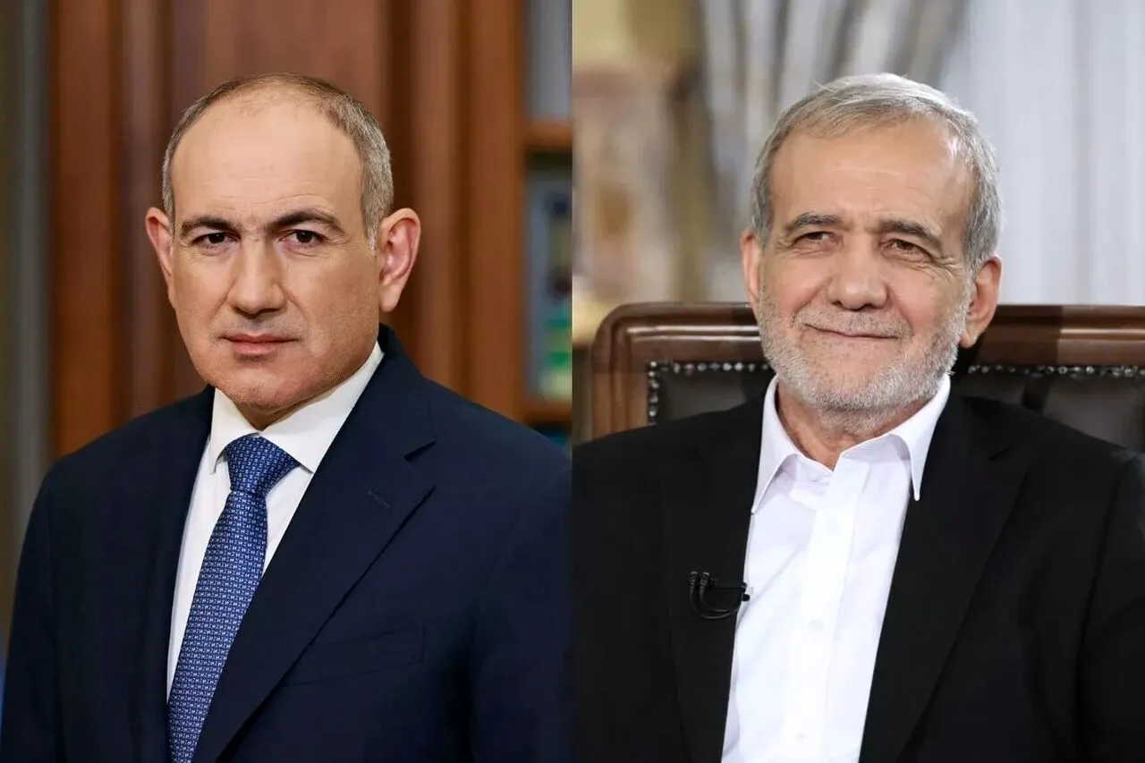 ملاقات پزشکیان و پاشینیان؛تأکید بر توسعه همکاری‌های انرژی و اقتصادی
